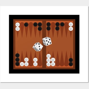 Backgammon Game Dice Player Lover Competition Posters and Art